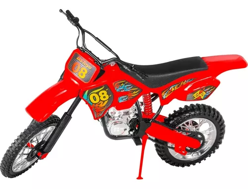 Moto De Brinquedo Motocross Trilha Suspensão Corrida Grande