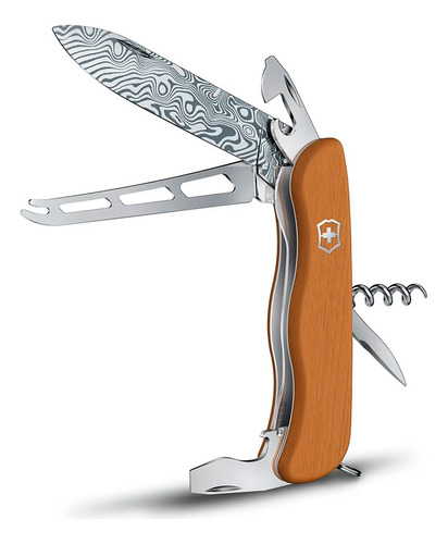 Lâmina Picknicker Wood Ed Limited 2022 com aço damasco