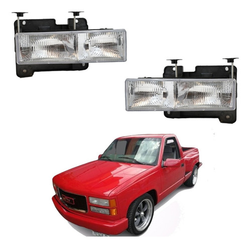 Faros Para Silverado Cheyenne 1992 1993 1995 1998 Nuevos