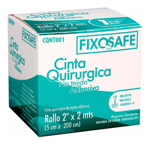 Cinta Quirúrgica No Tejida Fixosafe 2x2 Mts