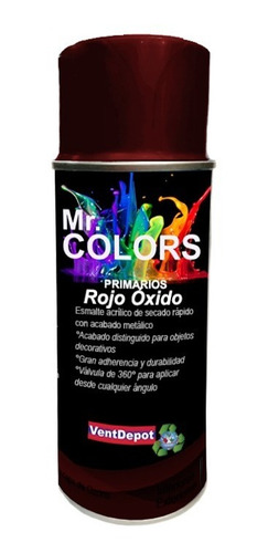 Esmalte Acrílico Colores Mate, Mxfis-002, Rojo Óxido, Prima