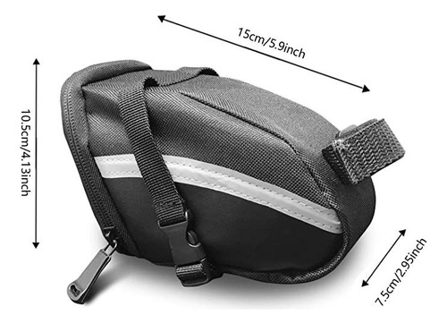 Bolsa De Sillín De Bicicleta 16 En 1 Con Juego De Reparación