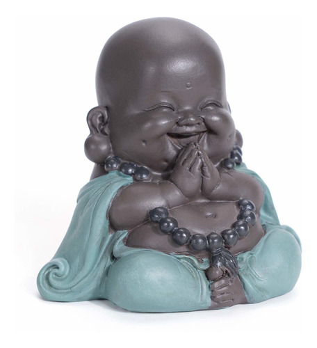 Estatua Buda Sonriente Bonita Figura Para Hogar Oficina Arte