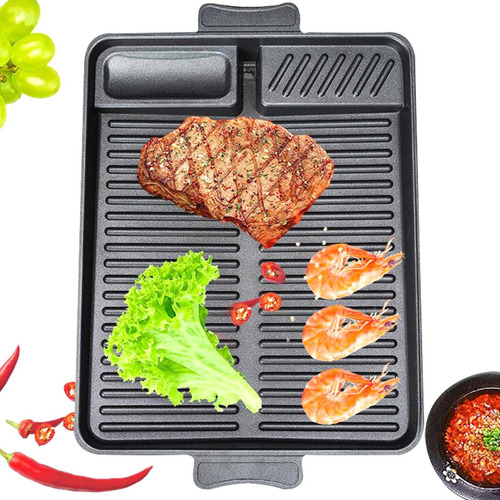 Parrilla De Aleación De Aluminio Pan Plancha Placa Carne