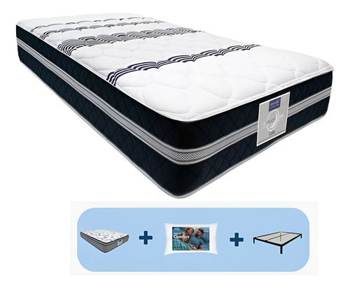 Colchón Restonic Queen Size Ultra Confort + 2 Almohadas+ Box