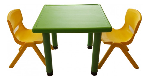 Juego De Mesa Y 2 Sillas Para Niños De Colores Envío A Provi