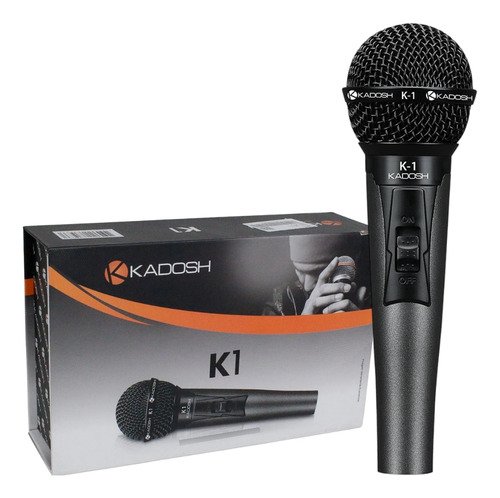 Microfone De Mão Kadosh K1 Profissional Bag Dinâmico Com Fio
