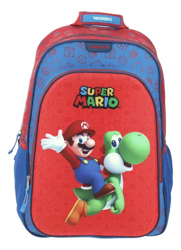 Mochila Chenson Para Ni o Mario Bros Escolar Mb65645 r Meses sin