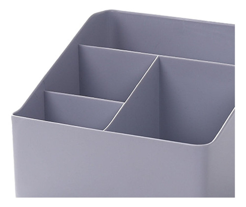 0 Caja De Almacenamiento De Escritorio, Contenedor Gris Azul