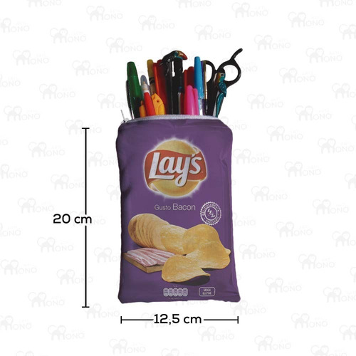 Cartuchera Multiusos Estampado Lays Bacon