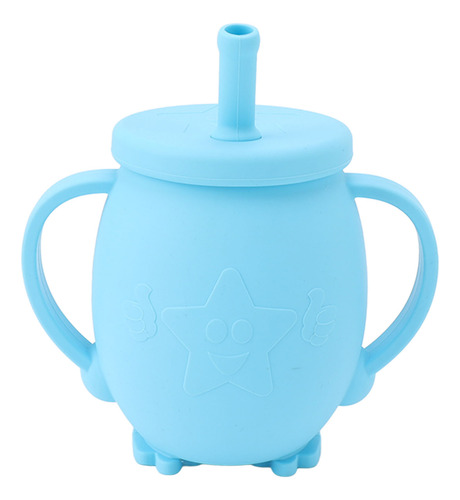 Vaso De Silicona Con Pajita Para Sorber, 230 Ml, Tazas De En