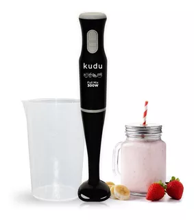 Mixer Licuadora De Mano Kudu Con Vaso Dosificador 220v 300w Color Negro