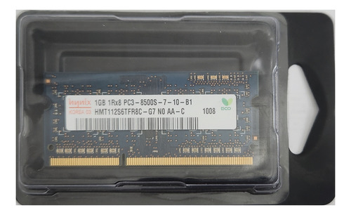 Memoria Hyrix 1gb Ddr3 Sodimm Pc3-8500s 1066 Mhz Muy Buena (Usado)