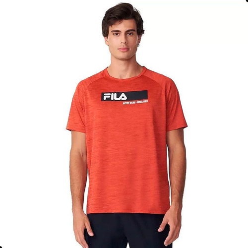 Camiseta Masculina Fila Sport Melange Leve Academia Esporte