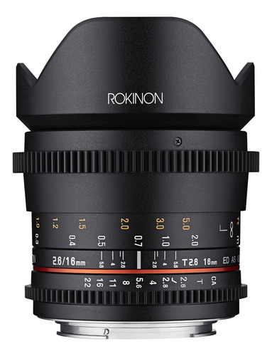 Rokinon 16mm T2.6 Full Frame Cine Ds Lente (nikon F Mount)