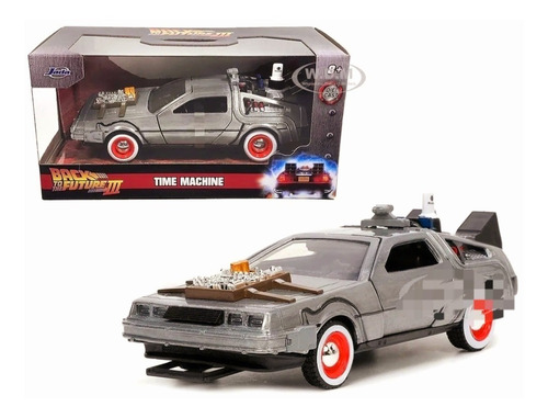 Volver Al Futuro Delorean Iii Time Machine De Colección1:32 