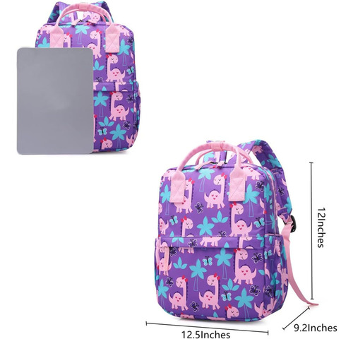 Mochila Preescolar Kingcheer Cute Girly Dinosaur 30 Ml