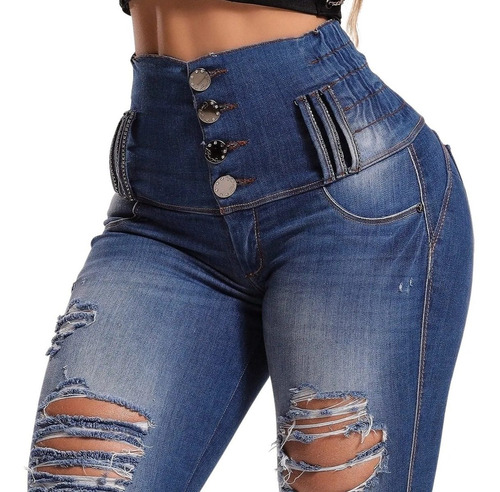Imagem 4 de 5 de Calça Rhero Jeans Feminina Levanta Bumbum Bojo Promoção