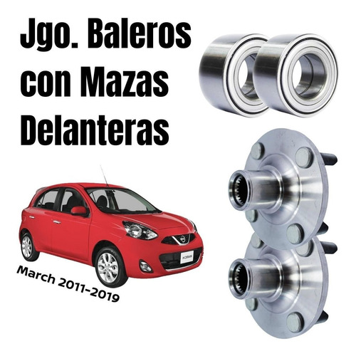 Set Rodamientos Y Mazas Delanteros March 2018