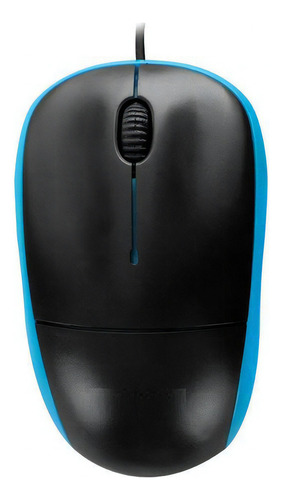 Mouse Óptico Chinamate Cm11b Azul Com Fio 1000dpi