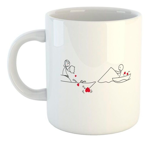 Taza De Plastico Hombre Pescando Corazones