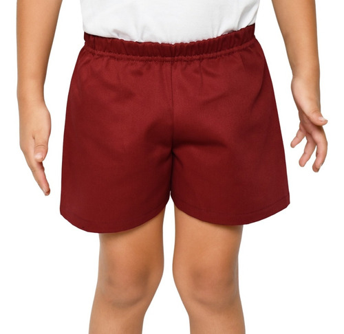 Short Escolar Colegial Gabardina Niños Unisex