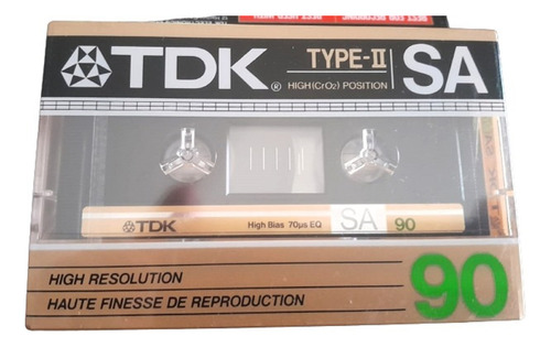 Cassette Tdk Sa-90 Minutos - Cromo-original -sellado