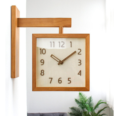 Reloj De Pared Decorativo Para El Hogar, Marrón Oscuro