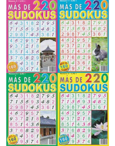 Libro De Sudoku Todos Los Niveles Más De 220 Nuevos Destreza