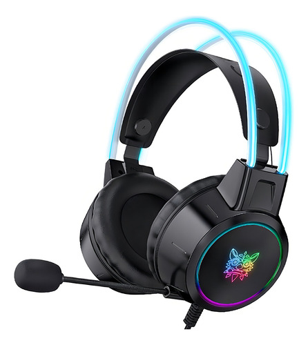 Headset Fone Gamer Profissional Onikuma X15 Pro Rgb Preto Preto