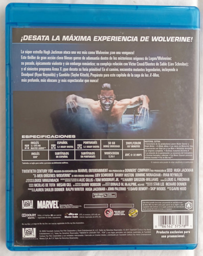 X Men Orígenes Wolverine (Usado)