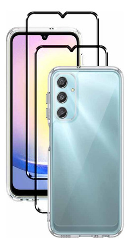 Funda Para Samsung A25 5g Glass Full Covering Mica 2x