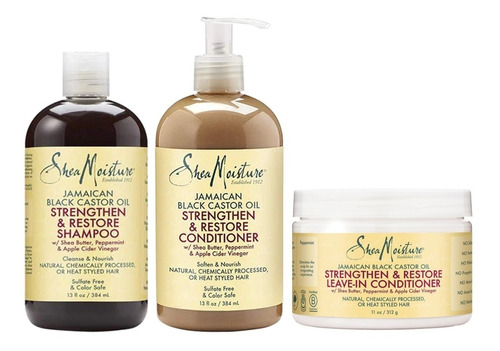 Sheamoisture Jamaican Set Shampoo Acondiciodor Mascarilla