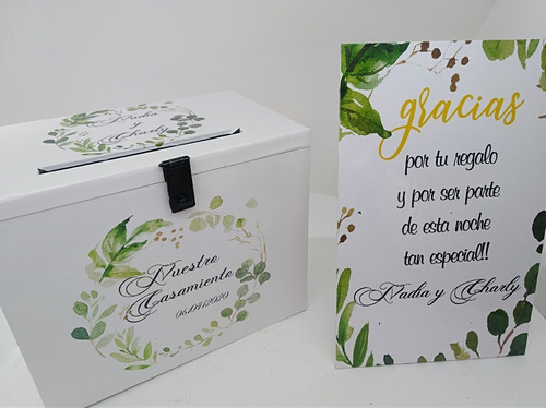 Imagen 10 de 10 de Especial Boda Casamiento 15 Años, Buzon Mas Libro De Firmas