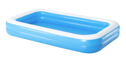 Imagen 1 de 2 de Alberca inflable rectangular Bestway Family pool 54150 de 3.05m x 1.83m x 46cm 850L azul y blanca
