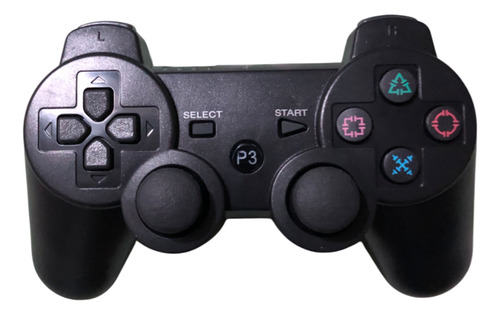 Joystick Mando Control Compatible Con Ps3 Inalambrico Negro Negro