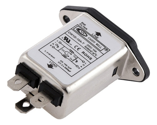 Iec 320 C14 Montaje En Panel Línea Eléctrica Emi