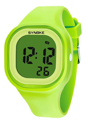 Relojes Electrónicos Luminosos Impermeables Synoke Led Color De La Correa Verde