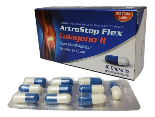 Imagen 2 de 4 de Artrostop Flex Colágeno Il Estuche X 30 Compr. De Fábrica.