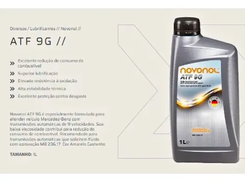 Kit 10 Lt Óleo Cambio Mb 236.17 9 Speed 725.0 Novonol Atf 9g