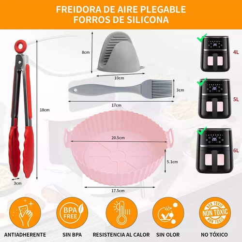 Freidoraaire Silicon Molde Reutilizable Tapete Hornear 6 Pie