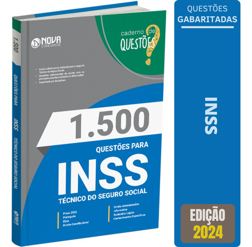 Livro Questões Gabaritadas Inss - Técnico Do Seguro Social