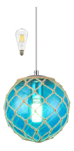 Lámpara Colgante Azul Lámpara Colgante Costera Iluminación