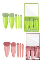 Comprar 2set De 5 Mini Brochas Maquillaje Estuche Espejo Portátil
