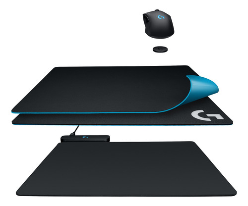 Powerplay Logitech, Mouse Pad Con Sistema Inalámbrico Negro