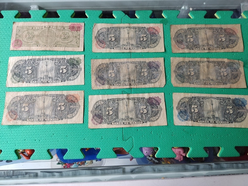 Lote De Billetes Antiguos Envío Gratis 10 Billetes Viejos (Usado)