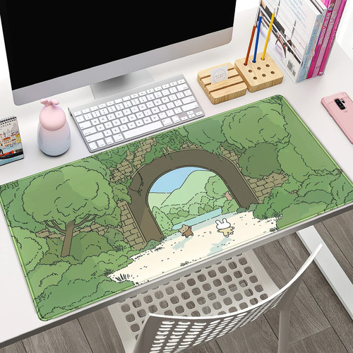 Para Alfombrilla De Escritorio Mat Riverside Full Moon,