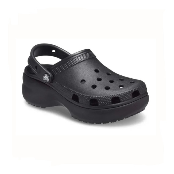 Crocs Plataforma Negras | MercadoLibre ?