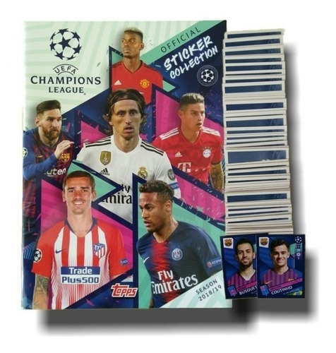 Álbum Completo Champions League 18/19 Para Colar Cp Flexível
