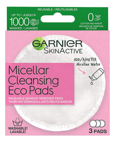 Almofadas De Limpeza Micelar Ecológicas Garnier Skinactive,